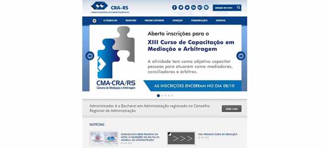 CRA-RS lança novo site